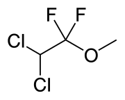 Formula di struttura del Metossiflurano