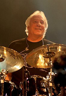 Mosley onstage with Marillion at their 2009 weekend festival in Montreal, Canada