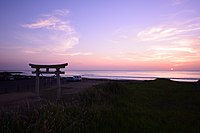 een van de stranden bij Ichinomiya