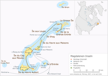 La Magdalen-Insuloj situas meze de la Golfo Sankt-Laŭrenco