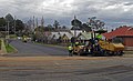 Image 9A road being resurfaced using a road roller (from Road surface)