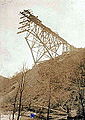 Viaduc du Viaur en construction.