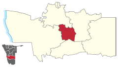 Karte Mariental-Stadt in Namibia