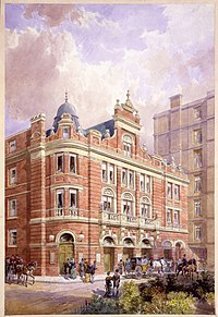 Originalfassade des Savoy Theatre, 1881