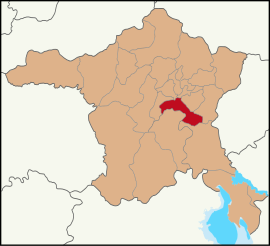 Map showing Çankaya District in Ankara Province