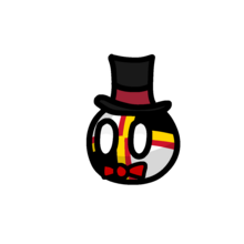 The countryball design representing Kiel Adjwic.