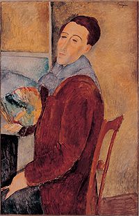 Sälwenporträt fon dan italieniske Moaler un Bieldehauer Amedeo Modigliani (1919)