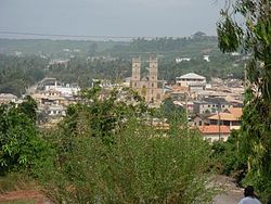 View of Saltpond's skyline and town centre