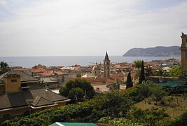 Blick auf Alassio in Richtung Laigueglia