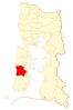 Location of Chonchi commune in Los Lagos Region