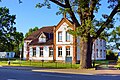 Gebäude des Amtes Rostocker Heide (Gelbensande) - Abendstimmung