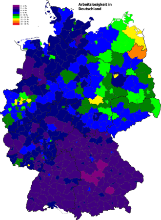 Oktober 2014 Bund: 6,3 % West: 5,6 % Ost: 9,0 %