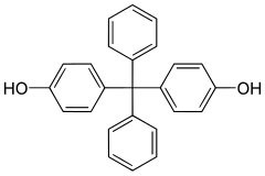 Structuurformule van bisfenol BP