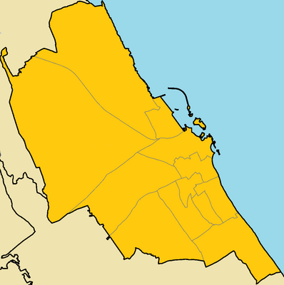 Location map Famagusta municipality with quarters 2