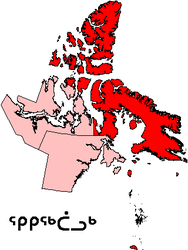 Regione di Qikiqtaaluk – Mappa