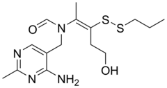 Skeletal formula of prosultiamine