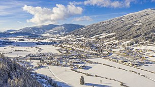 Radstadt im Winter, Blickrichtung Westen