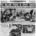 Стаття про Голодомор у Chicago American від 25.02.1935