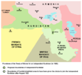 Provisions of the Treaty of Sèvres for an independent Kurdistan (in 1920)