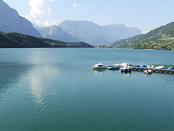 Cavedine lake in Trentino