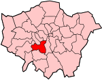 Wandsworth shown athin Greater Lunnon