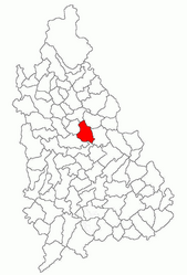 Location in Dâmbovița County