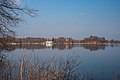 Blick von Süden auf die Insel Wörth