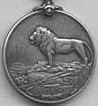 Fünfter Anglo-Aschanti- scher Krieg (1900): die brische Ashanti-Medaille, 1900, Rückseite