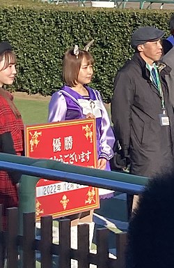 中山競馬場にて撮影 （画面中央、2022年12月24日）