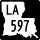 Louisiana Highway 597 marker