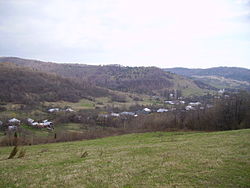 Pohled na Osadné na jaře 2007