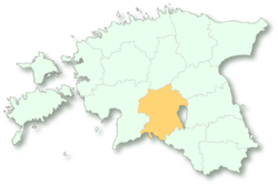 Location of Viljandi County