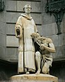 Fra Bernat Boïl. Monumento a Colón en Barcelona.