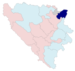 Regione di Bijeljina – Localizzazione