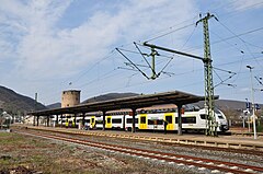 Boppard Hbf mit Triebzug der Baureihe 460