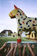 Dala horse from Lindsborg, Kansas