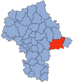 Location within the voivodeship