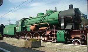 Os24-7 (falsch als Os24-10 beschriftet, ursprünglich Os24-39) im Eisenbahnmuseum Warschau