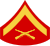 single chevron with crossed rifles