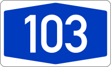 Bundesautobahn 103 number.svg