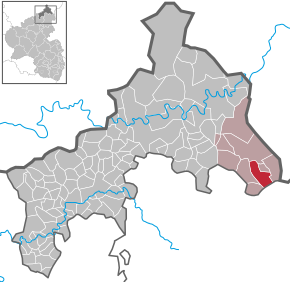 Poziția Derschen pe harta districtului Altenkirchen