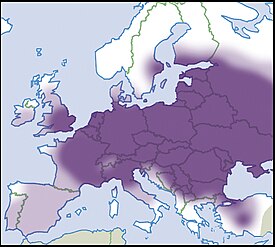 Lajin levinneisyys Euroopassa.