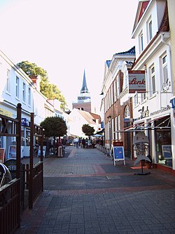 Aurich center, car free zone