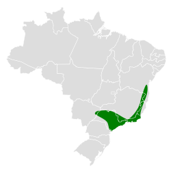 Distribución geográfica del coringa elegante.