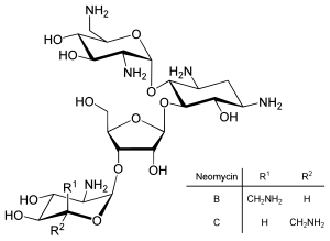 Strukturformel von Neomycin B und C!