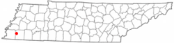 Location of Hickory Withe, Tennessee