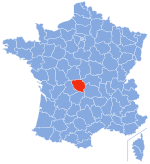 Localisation de la Creuse