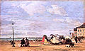 Cisárovná Eugénia na pláži v Trouvill, 1863