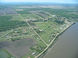 Aerial view from north