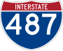 Interstate 487 marker